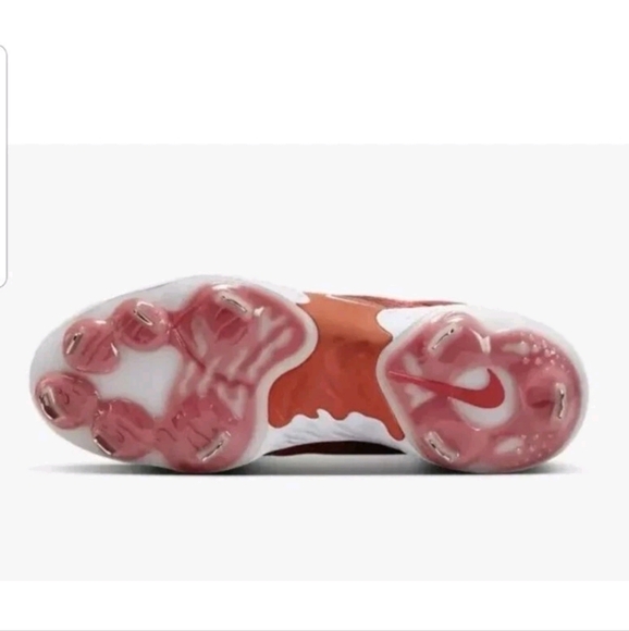 Nike Alpha Huarache Elite 4 Low Red Baseball Cleats DJ6521-616 Men's Size 7 - Picture 2 of 3